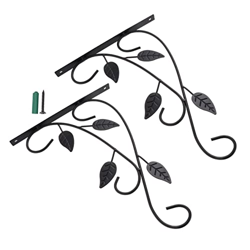 ANDRESLAD 2Stücke Eisen Blumenampel Haken Wandmontage Pflanzenhalterungen für Blumentöpfe Robuste Metallhaken für Garten Vogelhäuschen Laternen und Dekorationen ANDRESLAD 2Stücke Eisen Blumenampel Haken Wandmontage Pflanzenhalterungen für Blumentöpfe Robuste Metallhaken für Garten Vogelhäuschen Laternen und Dekorationen von ANDRESLAD