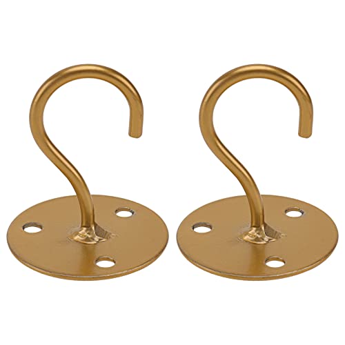 ANDRESLAD 2Stücke Eisen Wandhaken Heavy Duty Aufhängung für Blumenampeln Blumentöpfe und Dekorationen Goldene Haken für Innen und Außenbereiche für Garten von ANDRESLAD