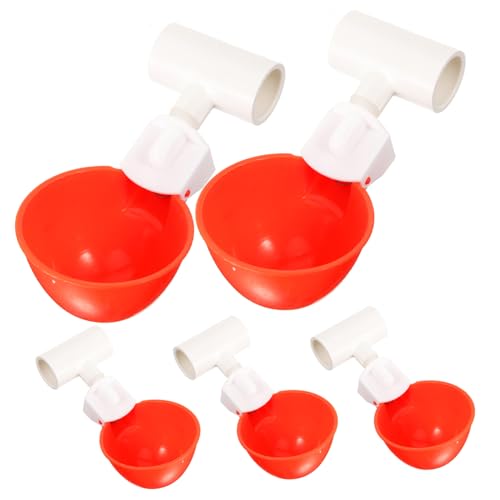 ANDRESLAD 5er-Pack Hühnertränken Automatische Wasserzufuhr Für Vögel Stabiler Hühnertränke Aus Kunststoff Für Zuhause von ANDRESLAD