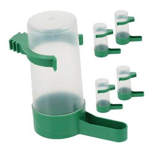 ANDRESLAD 5 Stück Automatischer Vogelwasserspender für Papageien und Tauben aus Langlebigem Kunststoff Auslaufsicher Einfach zu Reinigen Praktischer Vogelkäfig Wassernapf für Kleine Vögel ANDRESLAD 5 Stück Automatischer Vogelwasserspender für Papageien und Tauben aus Langlebigem Kunststoff Auslaufsicher Einfach zu Reinigen Praktischer Vogelkäfig Wassernapf für Kleine Vögel von ANDRESLAD