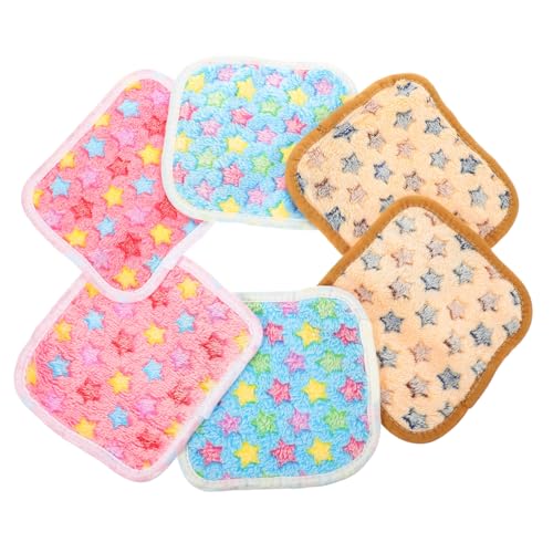 ANDRESLAD 6 Stück Teiliges Weiche Hamster matten aus Warmem Korallenfleece Kompakte Kuscheldecken für Kleine Kleintiere Praktische Käfigeinlagen für Hamster und Meerschweinchen ANDRESLAD 6 Stück Teiliges Weiche Hamster matten aus Warmem Korallenfleece Kompakte Kuscheldecken für Kleine Kleintiere Praktische Käfigeinlagen für Hamster und Meerschweinchen von ANDRESLAD