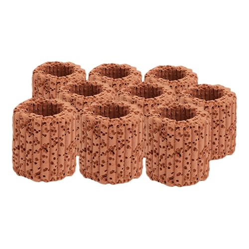 ANDRESLAD 9 Stück Teiliges Keramik Pflanzring für Aquariumpflanzen Effiziente Wasserfiltration Langlebige Aquarienpflanzen Fixier Ringe Vielseitig Einsetzbar für Klares Wasser und von ANDRESLAD