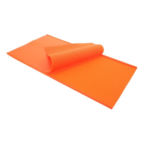 ANDRESLAD Bienenwachs Wabenform Flexible Form für DIY Bienenzucht Bienenwachsplatten Präzise Prägung Leicht zu Reinigen Langlebig Orange von ANDRESLAD