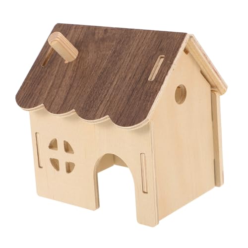 ANDRESLAD DIY Holz Hamsterhaus mit Dach Geräumiges Versteck für Hamster Meerschweinchen und Kleintiere Ruhiges Rückzugsort Wetterfestes Haustierhaus für Schlafen und Entspannen ANDRESLAD DIY Holz Hamsterhaus mit Dach Geräumiges Versteck für Hamster Meerschweinchen und Kleintiere Ruhiges Rückzugsort Wetterfestes Haustierhaus für Schlafen und Entspannen von ANDRESLAD