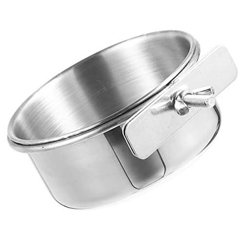ANDRESLAD Parrot Food Holder Hochwertige Edelstahl-Vogel-futterschale Große Kapazität Für Wellensittiche Papageien Und Andere Haustiere Installieren Geräuscharm Langlebig von ANDRESLAD