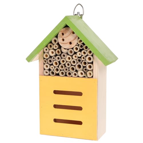 ANDRESLAD Garten Insektenhaus gartendeko Garden Decoration Nistkasten für Bienen Garteninsektenhaus natürliches Vogelhaus im Freien Outdoor- Bienenhaus Bienenstock aus Holz Green ANDRESLAD Garten Insektenhaus gartendeko Garden Decoration Nistkasten für Bienen Garteninsektenhaus natürliches Vogelhaus im Freien Outdoor- Bienenhaus Bienenstock aus Holz Green von ANDRESLAD