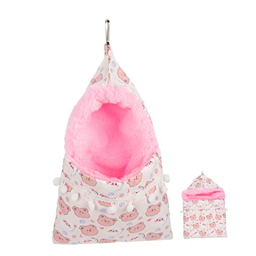 ANDRESLAD Hängematte für Kleintiere aus Weichem Atmungsaktivem Material Verschleißfestes Kratzfestes Kuschelbett für Meerschweinchen Hamster Chinchillas und Frettchen Komfortables von ANDRESLAD
