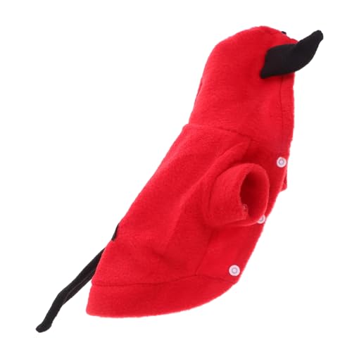 ANDRESLAD Halloween Haustierkostüm Teufel Design Warme Verwandlungskleidung für Kleine Hunde und Welpen Angenehmes Material für Alltag und Halloween sowie Festliche Anlässe ANDRESLAD Halloween Haustierkostüm Teufel Design Warme Verwandlungskleidung für Kleine Hunde und Welpen Angenehmes Material für Alltag und Halloween sowie Festliche Anlässe von ANDRESLAD