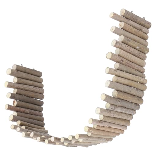 ANDRESLAD Hamster Käfig Zubehör Holz Zaun für Kleintiere Natürliches Kauspielzeug und Gehege Dekoration Robustes Haustier Holzgehege für Gesunde Zahnpflege und Stressfreie Kleintierhaltung von ANDRESLAD