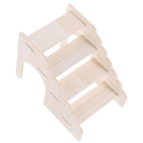 ANDRESLAD Hamster Kletterleiter aus Naturholz Stabiles Holzspielzeug für Hamster Rennmäuse und Kleine Nager Praktische Holzleiter Plattform für Hamsterkäfig und Ratten Langlebiges ANDRESLAD Hamster Kletterleiter aus Naturholz Stabiles Holzspielzeug für Hamster Rennmäuse und Kleine Nager Praktische Holzleiter Plattform für Hamsterkäfig und Ratten Langlebiges von ANDRESLAD