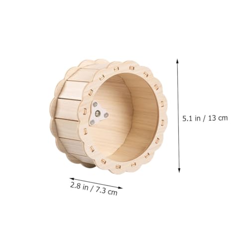 ANDRESLAD Hamster Laufrad Holz Leises Still Laufrolle für Hamster Kleintier Training Haustier frei von Ständer Geräuscharm Hamsterrad für Aktive Nagetiere ANDRESLAD Hamster Laufrad Holz Leises Still Laufrolle für Hamster Kleintier Training Haustier frei von Ständer Geräuscharm Hamsterrad für Aktive Nagetiere von ANDRESLAD