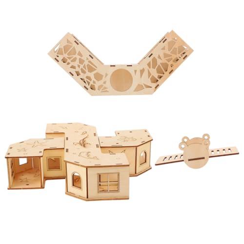 ANDRESLAD Hamster-Tunnel-Labyrinth-Spielzeug Mit Wippe Und Aus Naturholz Für Kleintiere Übungsspielzeug Für Haustiere Zum Kratzen Und Entspannen ANDRESLAD Hamster-Tunnel-Labyrinth-Spielzeug Mit Wippe Und Aus Naturholz Für Kleintiere Übungsspielzeug Für Haustiere Zum Kratzen Und Entspannen von ANDRESLAD