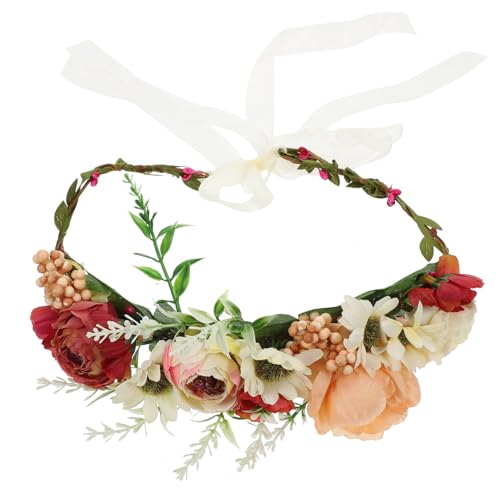 ANDRESLAD Hochwertiges Hunde-hochzeitsblumen-Halsband Verstellbar Leichtes Kunstblumen-haustierkranz für Hunde und Festliche Dekoration für Aufnahmen Partys Hochzeiten und Besondere Anlässe von ANDRESLAD
