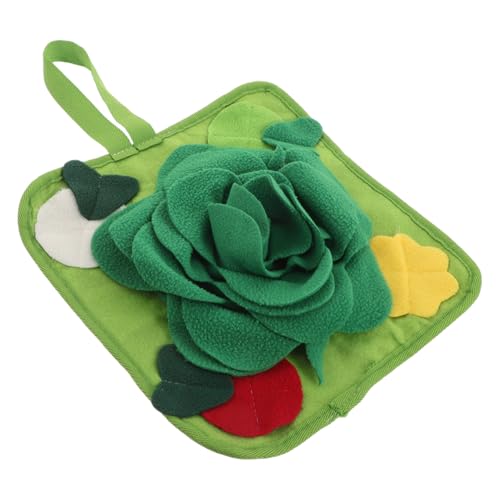 ANDRESLAD Interaktive Futtermatte für Kleintiere Slow Feeder Matte für Kaninchen Hamster Chinchillas und Frettchen Langsames Fressen Spielerisches Training Pflegeleicht Grün von ANDRESLAD