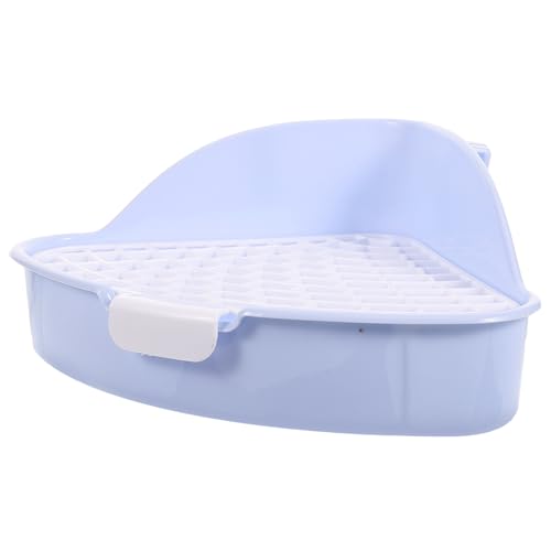 ANDRESLAD Kaninchen Ecktoilette aus Langlebigem Kunststoff Auslaufsicher mit Sicherem Verriegelungsdesign Kompakt und Leicht für Wohnzimmer Garten und Park zur Sauberkeitserziehung von ANDRESLAD Kaninchen Ecktoilette aus Langlebigem Kunststoff Auslaufsicher mit Sicherem Verriegelungsdesign Kompakt und Leicht für Wohnzimmer Garten und Park zur Sauberkeitserziehung von von ANDRESLAD