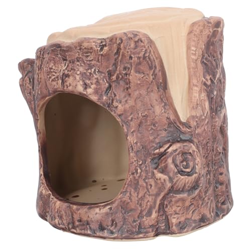 ANDRESLAD Keramik Hamsternest Imitation Holz Versteck Kühlendes Schlafhaus Kleintiere Höhle Nagetier Zubehör Langlebig Leicht zu Reinigen ANDRESLAD Keramik Hamsternest Imitation Holz Versteck Kühlendes Schlafhaus Kleintiere Höhle Nagetier Zubehör Langlebig Leicht zu Reinigen von ANDRESLAD