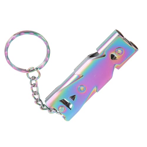 ANDRESLAD Multifunktionale Vogel Hundepfeife aus rostfreiem Metall mit Schlüsselring lauter hochfrequenter Trainer für Vogel Haustiertraining Robustes Outdoor Zubehör für Camping und von ANDRESLAD