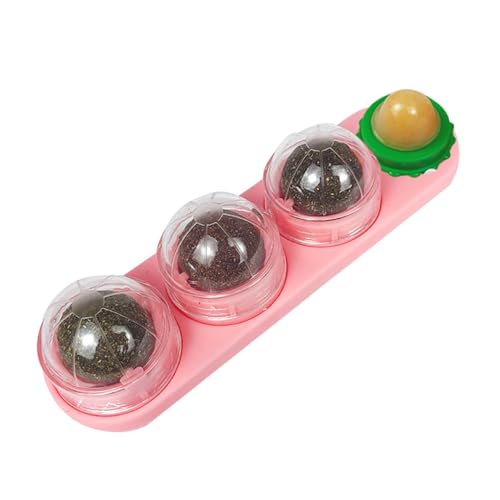 ANDRESLAD Natürlicher Katzenminze Ball Katzenspielzeug aus Essbarer Katzenminze für Kätzchen Zahnreinigung und Kratzschutz Spielerisch gegen Möbelkratzer von ANDRESLAD