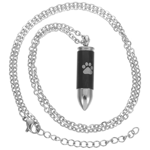 ANDRESLAD Pet Cremation Urn Necklace mit Pfotenabdruck Minimalistisches Erinnerungs medaillon Eleganter Gedenkschmuck für Haustierasche Personalisierte Andenkkette als für Tierfreunde ANDRESLAD Pet Cremation Urn Necklace mit Pfotenabdruck Minimalistisches Erinnerungs medaillon Eleganter Gedenkschmuck für Haustierasche Personalisierte Andenkkette als für Tierfreunde von ANDRESLAD