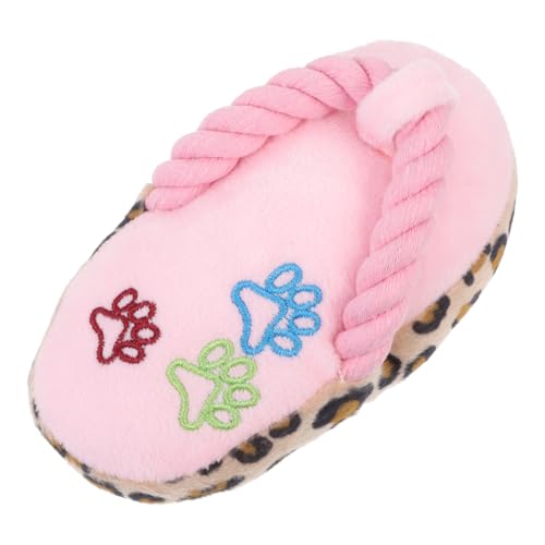 ANDRESLAD Plüsch Hundespielzeug Slipper Design Robustes Beißspielzeug für Welpen Sicherer Zahnungshilfe Interaktives Kauspielzeug für Kleine bis Mittlere Hunde Pflegeleicht und Langlebig von ANDRESLAD