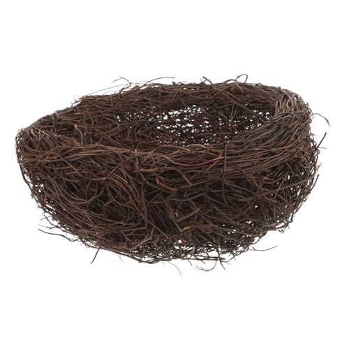 ANDRESLAD Rattan Vogel Nest Deko Künstliches Nest Garten Dekoration DIY Requisit Handgefertigt Rustikal Natürlich für Heim Fotografie dekor von ANDRESLAD