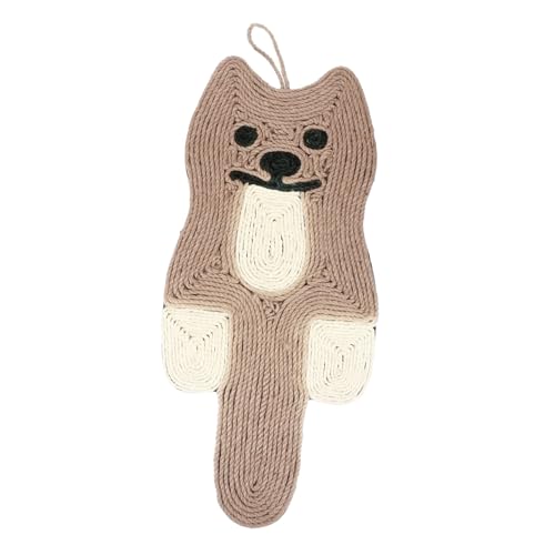 ANDRESLAD Sisal Katzenkratzmatte zum Aufhängen Langlebig Kratzschutz Katzen Kratzpads Katze Zuschneidbar Multifunktional Kratzspielzeug mit Schnur für Möbel Schutz und Spielspaß von ANDRESLAD