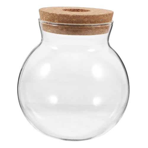 ANDRESLAD Transparentes Rundes Glasterrarium mit Korkdeckel Multifunktionales Hydroponik vasen Glas für Wasserpflanzen Fischschale und Mikrolandschaften Platzsparendes DIY dekor für Zuhause ANDRESLAD Transparentes Rundes Glasterrarium mit Korkdeckel Multifunktionales Hydroponik vasen Glas für Wasserpflanzen Fischschale und Mikrolandschaften Platzsparendes DIY dekor für Zuhause von ANDRESLAD
