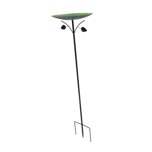 ANDRESLAD Vogelbad-Statue Mit Metallpfahl Vogelbadschale Für Den Außenbereich Vogelfutterspender Und Badeset von ANDRESLAD