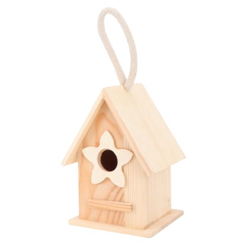ANDRESLAD bemalbares Vogelhäuschen aus Holz für den Außenbereich Nest-Ornament für den Garten ANDRESLAD bemalbares Vogelhäuschen aus Holz für den Außenbereich Nest-Ornament für den Garten von ANDRESLAD