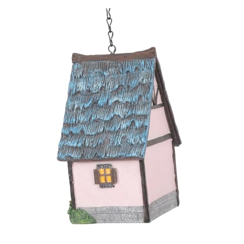 ANDRESLAD Wetterfestes Resin Vogelhaus zum Aufhängen Dekoratives Nistkasten für Draußen Leichtes Garten Vogelhäuschen Sicherer Unterschlupf für Vögel Charmante Außen Dekoration von ANDRESLAD