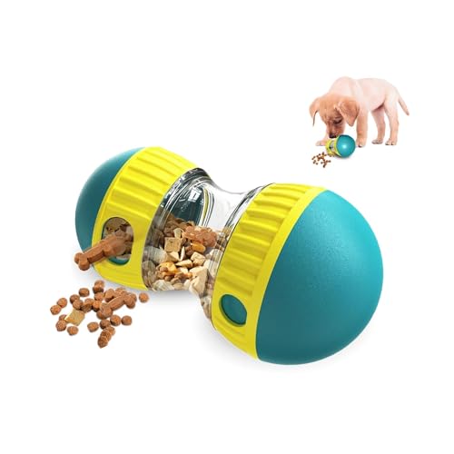 Interaktives Hundespielzeug für Langeweile, rollendes langsames Füttern, Leckerli-Spender, pädagogisches Welpenspielzeug, Hundeleckerli-Spender zur Linderung, geistige Stimulation, Neugier und von ANEWSERA