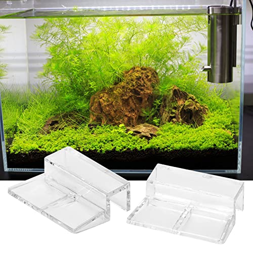 ANGGREK 20 Stück Acryl-Cliphalter für Glasabdeckung | Aquarium-Stützklammer-Zubehör (10mm) von ANGGREK