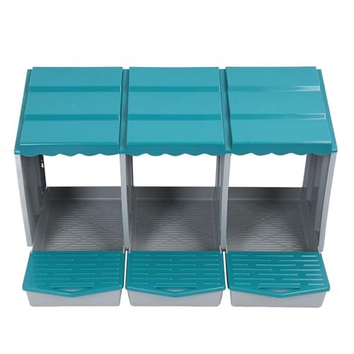 ANGGREK H¨¹hnchen -Nistkasten -H¨¹hner -Nistkasten Chicken Egei Laying Box 3 Fach PP -Material Einfach zu Modulares Design mit Abnehmbarem Deckel f¨¹r Sauberen, Bequemen Sicheren Raum (3 Hohlraum) von ANGGREK