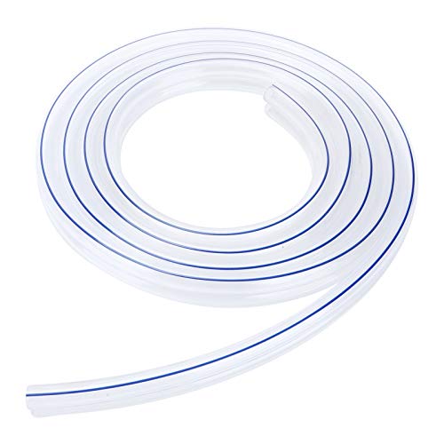 ANGGREK Melkmaschinenschlauch-Ersatz, 3 Meter Transparente PVC-Röhre G1 8 Gewinde verschleiß- und Druckbeständig für Molkereirohrleitungen von ANGGREK
