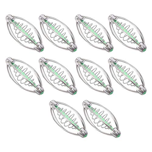 Effiziente Köder Lieferung, Edelstahl -Federkarkenfischfuttermittel, 10 Prozent 4 Größen Feederköder -Käfighalter Tackle Accessoire mit Anhängerperle, Ideal für Angler, See und Fluss (Mittlere Größe Effiziente Köder Lieferung, Edelstahl -Federkarkenfischfuttermittel, 10 Prozent 4 Größen Feederköder -Käfighalter Tackle Accessoire mit Anhängerperle, Ideal für Angler, See und Fluss (Mittlere Größe von ANGGREK