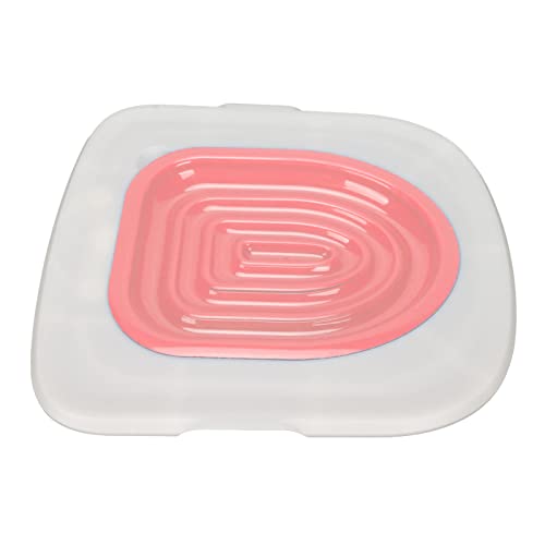Katzentoilette, Wiederverwendbares Plastik -Katzen -Toiletten -Trainer Urinalsitz Universal Antislip Cat Toilet Trainer mit Tablett für Haustierreinigung (Weißes Tablett, 1 rosa Katzentoilette, Wiederverwendbares Plastik -Katzen -Toiletten -Trainer Urinalsitz Universal Antislip Cat Toilet Trainer mit Tablett für Haustierreinigung (Weißes Tablett, 1 rosa von ANGGREK
