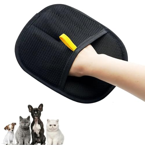 ANGIRSFPO Fellmagnet, Neu Fellhandschuhe Fingerlos Katze, Fell Magnet Static Removal Gloves for Pet Hair, Katzen Hunde Handschuhe Fellpflege Für Glattes und Gesundes Fell von ANGIRSFPO