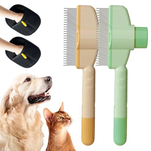 Selbstreinigender Flohkamm für Haustiere, selbstreinigender Katzenkamm, Kamm zur Entfernung von Tierhaaren+Neu Fellhandschuhe Fingerlos Katze, Fell Magnet Static Removal Gloves for Pet Hair,Für Glatte Selbstreinigender Flohkamm für Haustiere, selbstreinigender Katzenkamm, Kamm zur Entfernung von Tierhaaren+Neu Fellhandschuhe Fingerlos Katze, Fell Magnet Static Removal Gloves for Pet Hair,Für Glatte von ANGIRSFPO