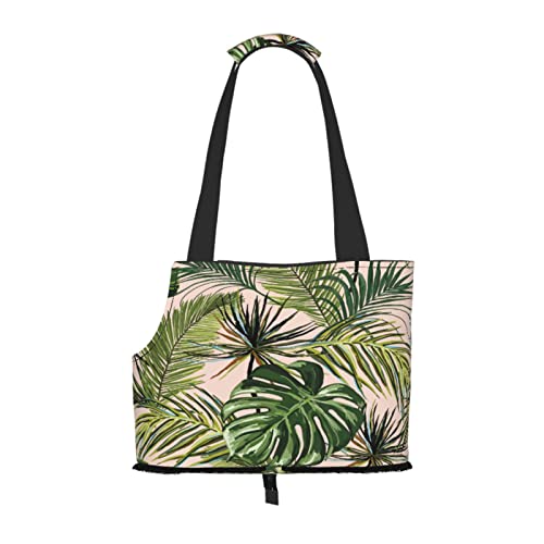 Botanisches abstraktes Design mit Mondwolkenpflanze, Haustiertragetaschen, Umhängetasche, Faltbare Einkaufstasche für Haustiere von ANGYANG