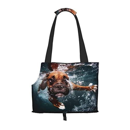 Hund unter Wasser, Haustiertragetaschen, Umhängetasche, Faltbare Tragetasche für Haustiere von ANGYANG