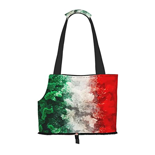 Italien-Flagge, Haustiertragetaschen, Umhängetasche, Faltbare Tragetasche für Haustiere von ANGYANG