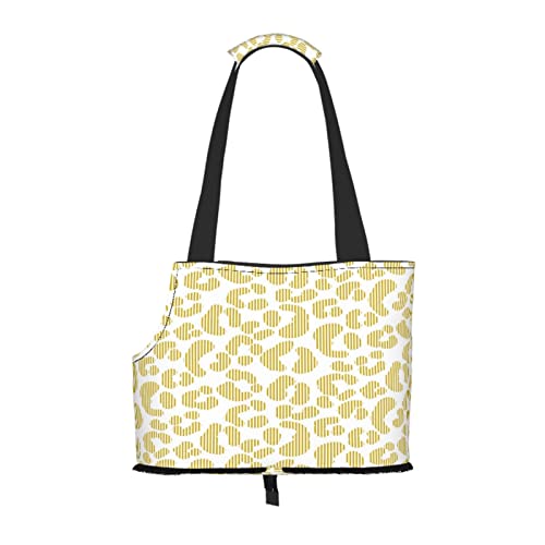 Nahtloses Leoparden-Strichmuster Einfach, Haustiertragetaschen, Umhängetasche, Faltbare Einkaufstasche für Haustiere von ANGYANG