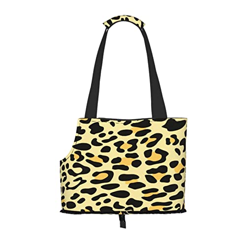 Nahtloses Leopardenfell, Haustiertragetaschen, Umhängetasche, Faltbare Einkaufstasche für Haustiere von ANGYANG