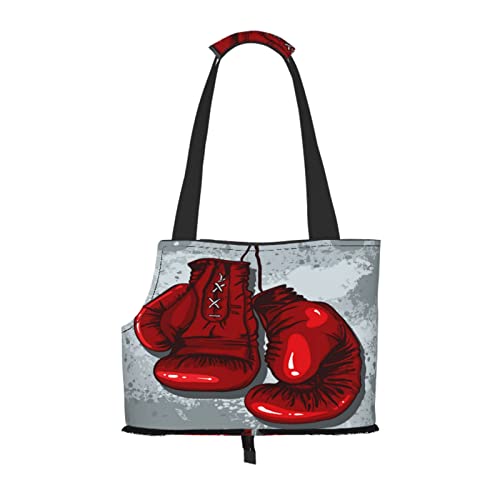 Rote Boxhandschuhe, Haustiertragetaschen, Umhängetasche, Faltbare Tragetasche für Haustiere von ANGYANG