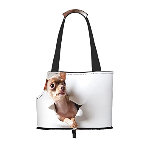 Tier-Chihuahua, Haustiertragetaschen, Umhängetasche, Faltbare Einkaufstasche für Haustiere von ANGYANG