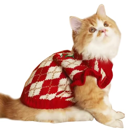 ANIAC Diamond Welpenpullover für kleine Hunde, Mädchen, Erdbeere, Rollkragen, Katze, Strickwaren, Winterkleidung für Kätzchen, Chihuahua, Yorkie, Größe M, Rot ANIAC Diamond Welpenpullover für kleine Hunde, Mädchen, Erdbeere, Rollkragen, Katze, Strickwaren, Winterkleidung für Kätzchen, Chihuahua, Yorkie, Größe M, Rot von ANIAC