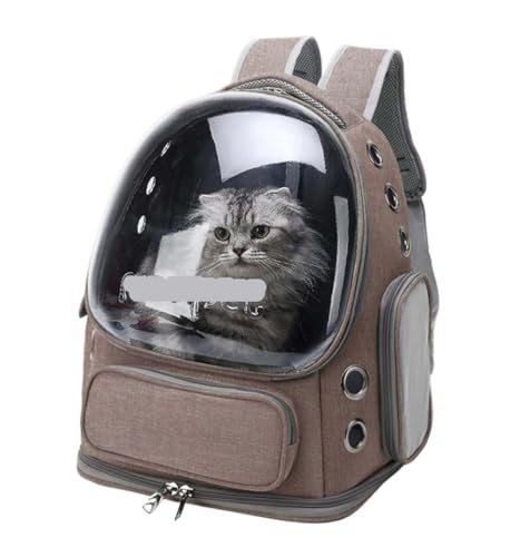 ANIIC Transportbox Katze Katzentrage-Rucksack, Hunderucksack-Tragetasche Für Kleine Hunde, Haustier-Luftpolster-Rucksacktasche Mit Luftlöchern Transportbox Hund (Color : Brown, Size : 34 * 27 * 42cm) ANIIC Transportbox Katze Katzentrage-Rucksack, Hunderucksack-Tragetasche Für Kleine Hunde, Haustier-Luftpolster-Rucksacktasche Mit Luftlöchern Transportbox Hund (Color : Brown, Size : 34 * 27 * 42cm) von ANIIC