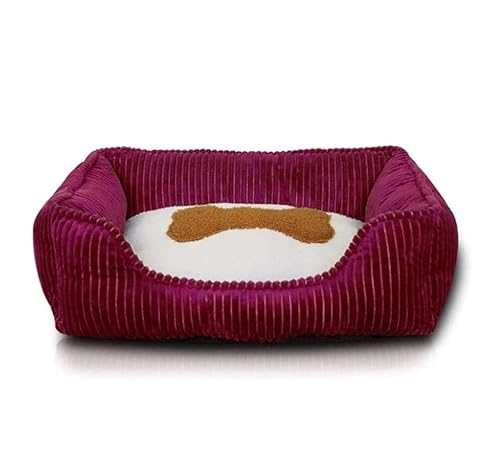 Hundebett Katzenbett Bone Pet Bed Warm Pet Products For Small Medium Large Dog Soft Pet Bed For Dogs Washable House For Cat Puppy Zwinger Mat HundeköRbchen Hundekissen ( Color : Rood , Size : 60cm*50c Hundebett Katzenbett Bone Pet Bed Warm Pet Products For Small Medium Large Dog Soft Pet Bed For Dogs Washable House For Cat Puppy Zwinger Mat HundeköRbchen Hundekissen ( Color : Rood , Size : 60cm*50c von ANIIC
