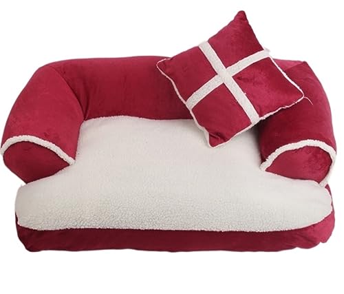 Hundebett Katzenbett Hundebett, Hundesofa, Gemütliches Plüschsofa Für Haustiere, Robust, Langlebig, Abnehmbarer, Waschbarer Bezug, Erleichterung Und Verbesserter Schlaf HundeköRbchen Hundekissen ( Col Hundebett Katzenbett Hundebett, Hundesofa, Gemütliches Plüschsofa Für Haustiere, Robust, Langlebig, Abnehmbarer, Waschbarer Bezug, Erleichterung Und Verbesserter Schlaf HundeköRbchen Hundekissen ( Col von ANIIC