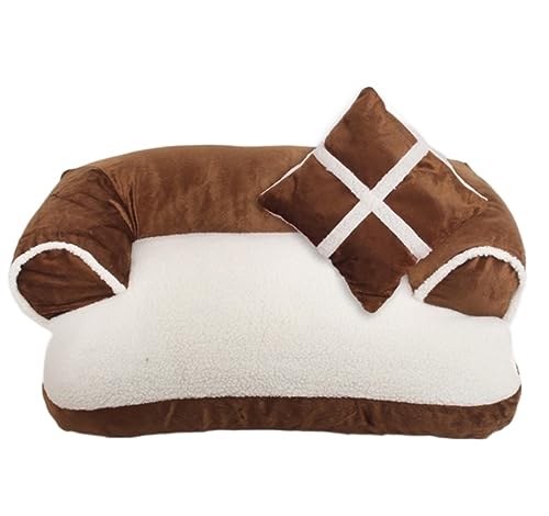 Hundebett Katzenbett Hundebett, Hundesofa, Gemütliches Plüschsofa Für Haustiere, Robust, Langlebig, Abnehmbarer, Waschbarer Bezug, Erleichterung Und Verbesserter Schlaf HundeköRbchen Hundekissen ( Col Hundebett Katzenbett Hundebett, Hundesofa, Gemütliches Plüschsofa Für Haustiere, Robust, Langlebig, Abnehmbarer, Waschbarer Bezug, Erleichterung Und Verbesserter Schlaf HundeköRbchen Hundekissen ( Col von ANIIC